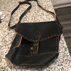 Leather crossover purse